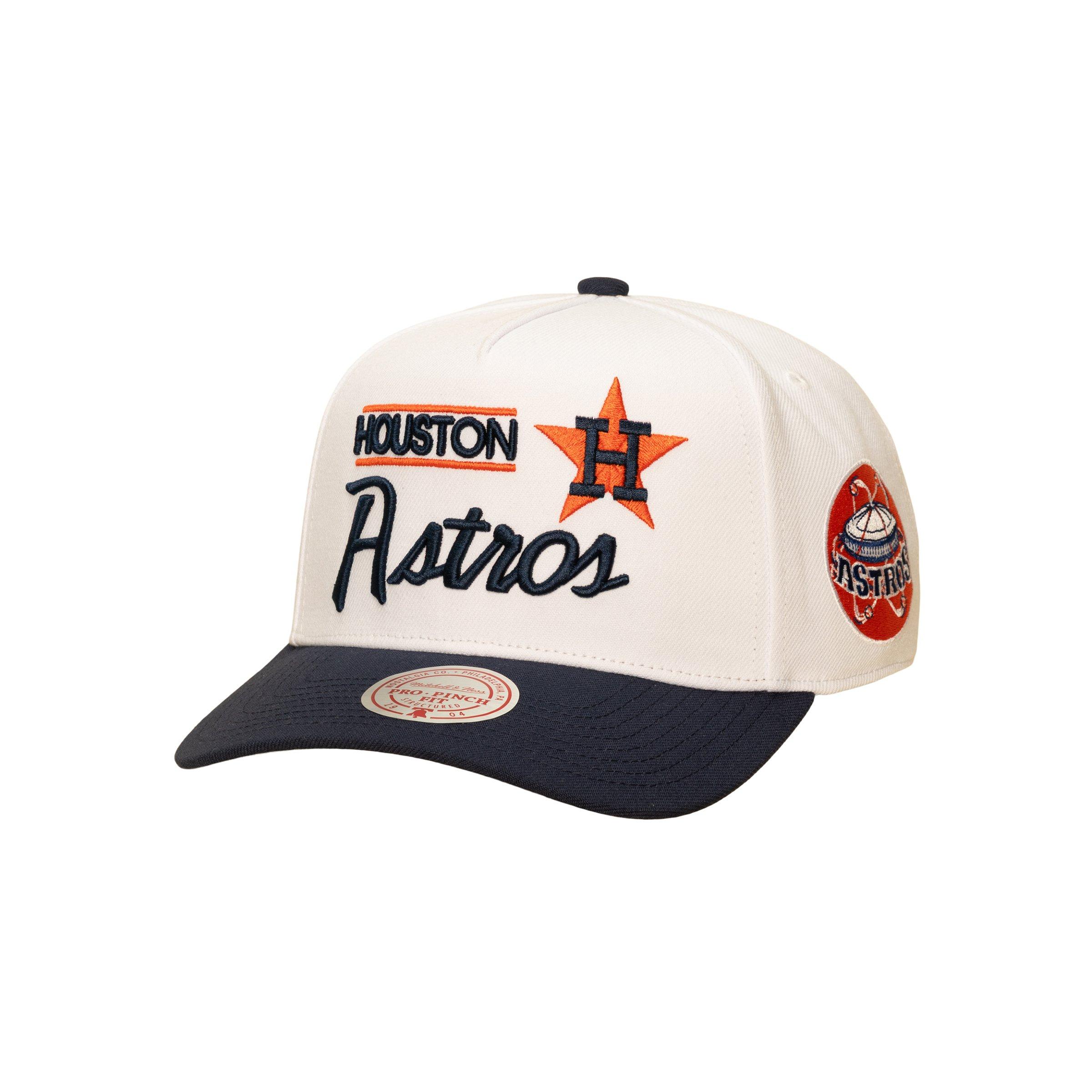 Mitchell & Ness Houston Astros Bill Smack Snapback Hat  -  White/Blue
